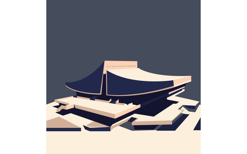 Nvard簡約建筑物風(fēng)景插畫欣賞