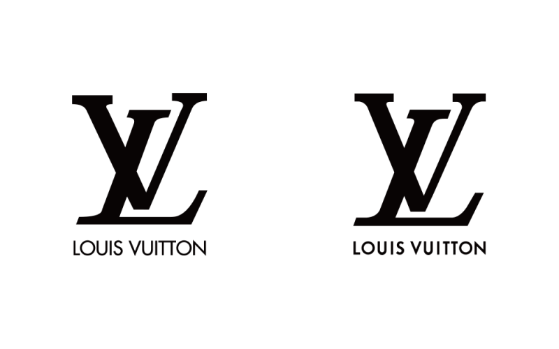 Lv LOGO進(jìn)行了細(xì)微調(diào)整，圖案纖細(xì)字體厚實(shí)